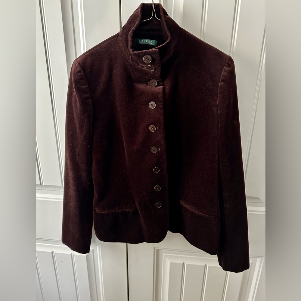 Ralph Lauren velvet blazer jacket